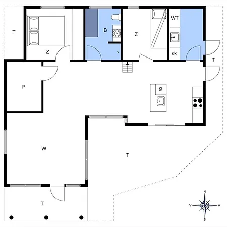 M286-vaeggerlose-ornebregnevej-4 Сasa de vacaciones Bøtø By